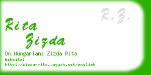 rita zizda business card